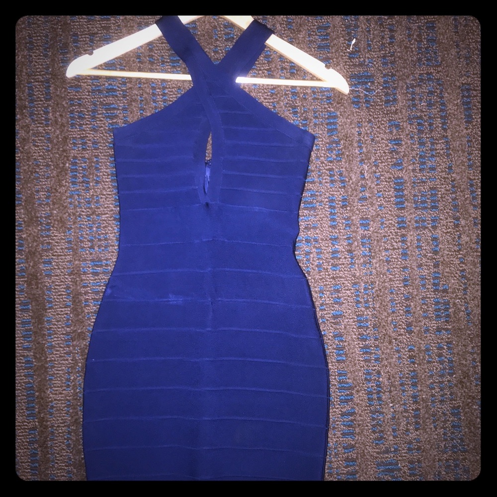 Beautiful Blue Bandage Dress never worn